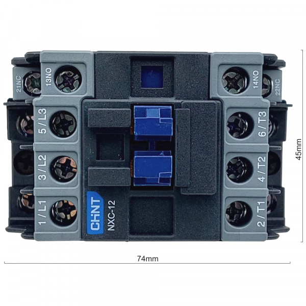 Контактор 12А катушка 230В 3+1НО+1НЗ ROBOLABS 26250