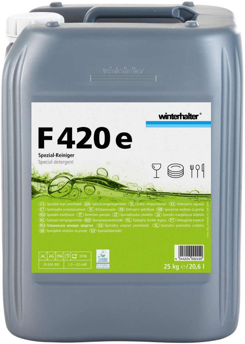 Средство моющее для посудомоечных машин для жесткой воды WINTERHALTER F 420E 25 кг/20 WINTERHALTER 20004392